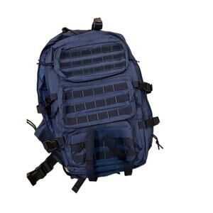 Generic Blue Canvas Tactical Backpack